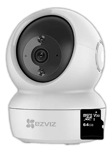 Cámara Seguridad Hik Ezviz 360 Wifi Robotica + Micro Sd 64gb Color Blanco