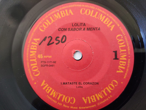 Vinilo Single De Lolita --sabor A Menta ( Q28 (Usado)