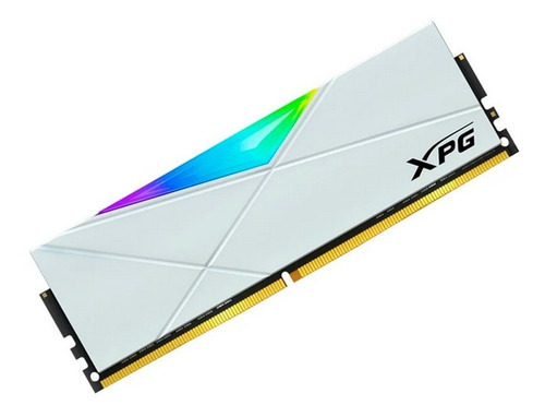 Imagen 2 de 4 de Ram Adata D50 Ddr4 8gb 3000 Blanco Rgb Ax4u300088g16a-sw50