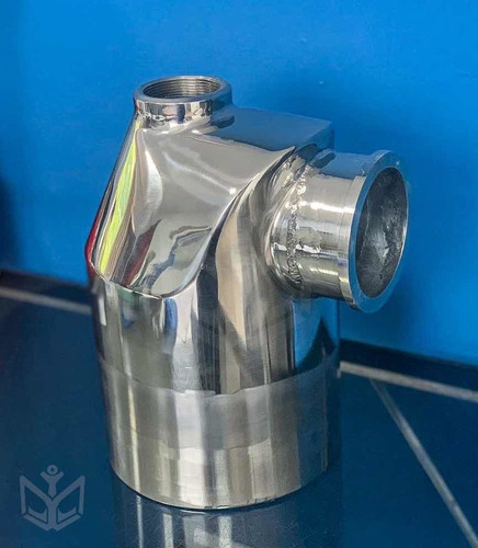 Escapamento Curva Inox Náutico Motor Volvo Penta D12