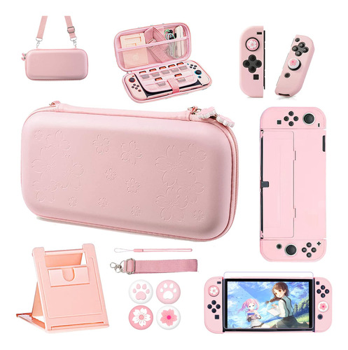 Oldzhu Pink Travel Carrying Case Accessories Kit Compatible
