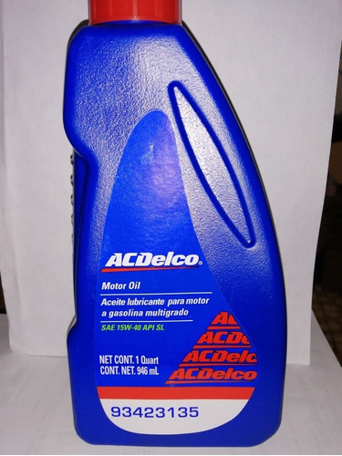 Aceite Acedelco 15w40 Litro