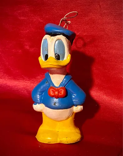 Antiguo Mu eco Pato Donald De Goma Con Ruido Vintage