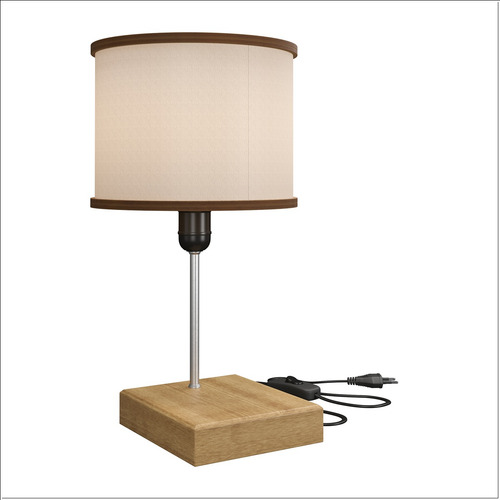 Luz Ofertamo cor marrom-claro com tela de cor bege 127V 35.5cm X 22.5cm X 19.7cm em diâmetro