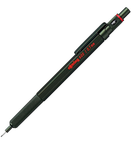 Lapiz Mecanico Negro Punta 0,7 Mm Rotring 600