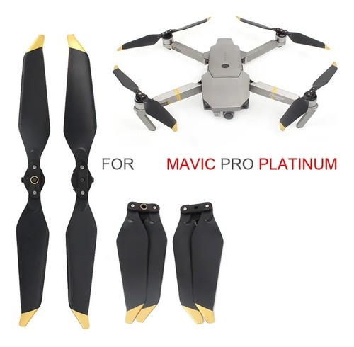 2 Pares Drones Palas De Hélices For Dji Mavic Pro /platinum
