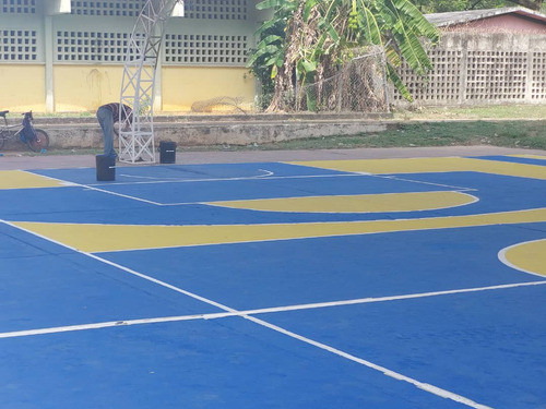 Pintura Para Cancha Deportiva Color Gris Cemento. Galón