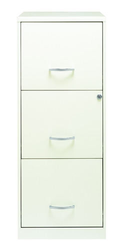 Archivero Metálico 3 Gavetas Carta Blanco Hirsh