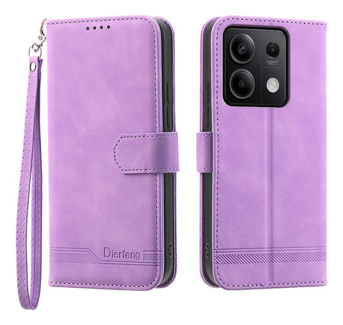 For Xiaomi Redmi Note 13 5g Wallet Credit Card Case+strap