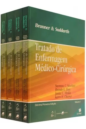 Livro Tratado De Enfermagem Médico-cirúrgica 4 Volumes - Brunner E Suddarth [2009]