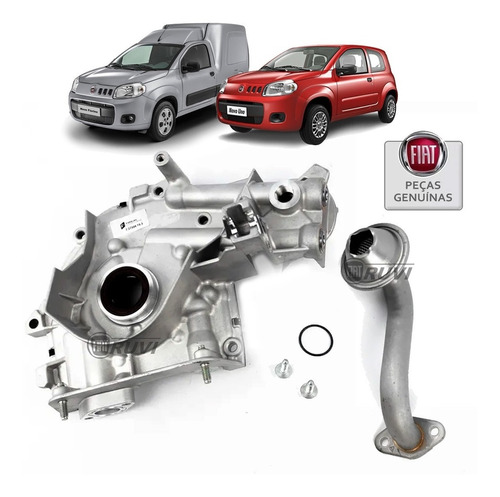 Bomba Aceite Completa Fiat Uno Novo Y Fiorino Xmf 1.4 Evo