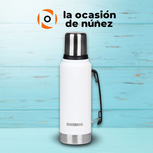 Termo Mate Waterdog 1000cc Antideslizante Acero Inoxidable.