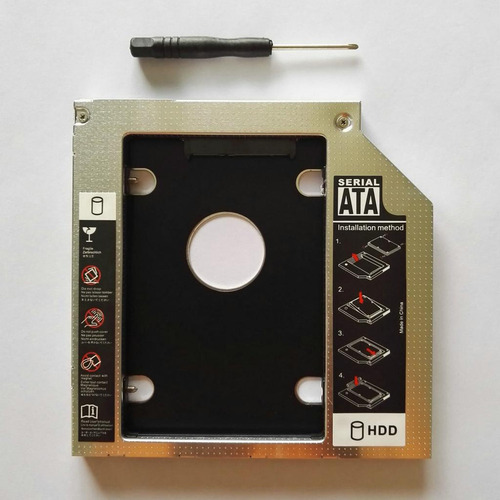 Bahía Óptica Para Disco Duro 9,5mm Sata Universal Hdd Ssd