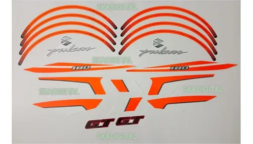 Kit Completo De Calcomanías Pulsarmania Gt 180