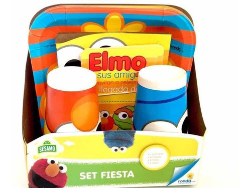 Decoración Piñata Set De Fiesta Baby Shower Elmo Plaza Sesam
