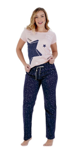Pijama Estrellas Mujer Juvenil Pantalon Multiuso Deportivo 