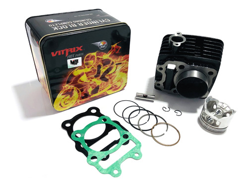 Kit Cilindro Completo Boxer Ct 100  Repotenciado A 125 Cc