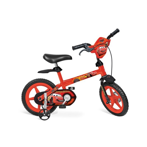 Bicicleta Infantil Aro 12 Cars Disney Bike Menino + 3 Anos