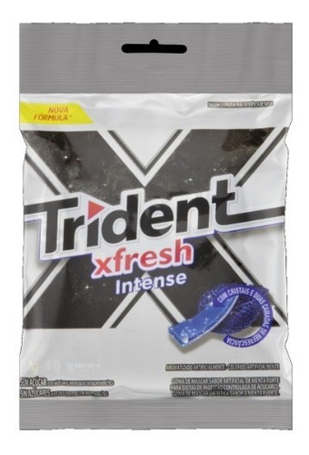 Goma de Mascar Fresh Intense Trident 32g com 4 unidades