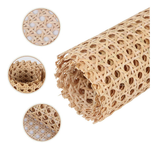 2 Pcs Rollo Cincha De Ratán De Caña Para Manualidad,mueble