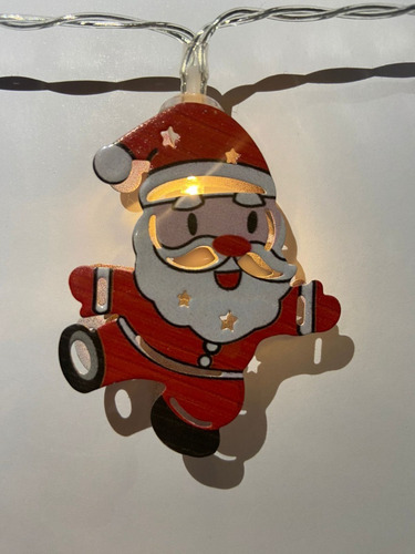 Decoración Serie De Navidad Santa Claus + Pilas Gratis Aa