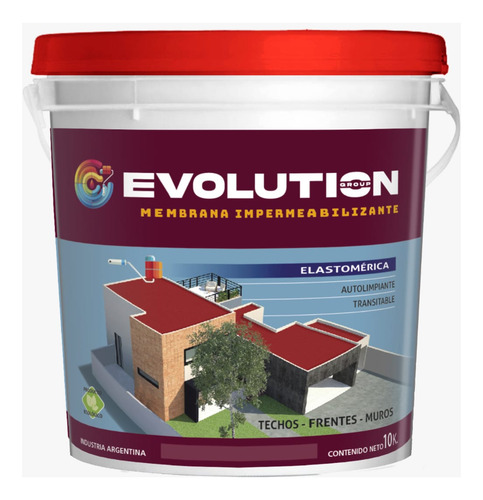 Revestimiento Rodillo 20lts Evolution Group 1 Rodillo Gratis Blanco