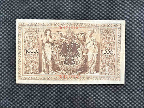 Imagen 3 de 4 de Alemania - 1000 Marks - Año 1910 - P #44 - Sello Naranja