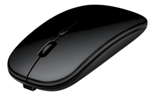 Mouse Slim Bluetooth Wireless S/fio Recarregável Ergonômico Cor Preto