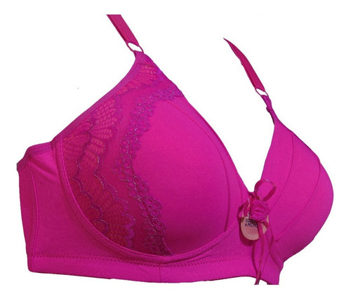 Imagen 2 de 5 de Brasier Sostenes Copa B Push Up Gym Ropa Interior Femenina