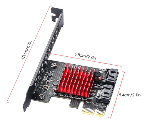 Zx Pcie Ssd Adapter To 2 Sata 3 Iii 3.0 Ports 6 Gbps