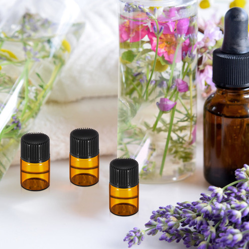 12 Frascos Mini Frascos De 2 Ml Com Redutor De Orifício