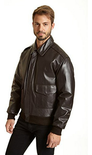 Chaquetón De Cuero Air Force A2 Para Hombre