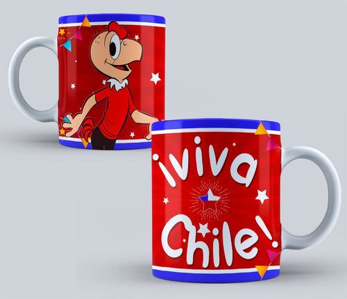 Kit Imprimible Tazas Viva Chile