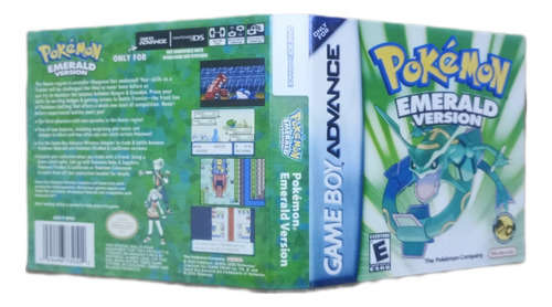 Caja Para Juego Pokémon Esmeralda Game Boy Adv, Nds. Repro