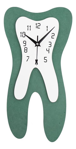 Reloj De Pared Moderno Con Dientes, Silencioso, Sin Tictac, 