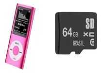 Comprar Mp3 Mp4 Player Multimídia Stereo Fm + Cartao Memoria 64gb