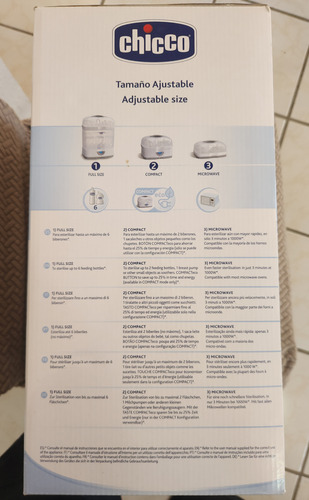 Esterilizador De Vapor Chicco Sterilnatural 3 En 1 (Usado)