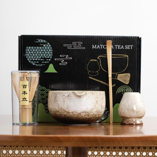 4 Piezas Matcha Set Japanese Making Matcha Bowl Matcha Kit