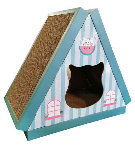 Rascador Carton Casa Triangulo Oferta 