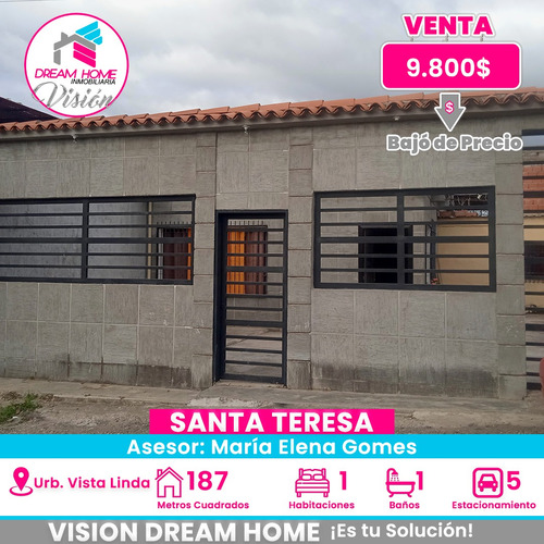 En Venta Casa En Urbanización Vista Linda Santa Teresa Del Tuy 