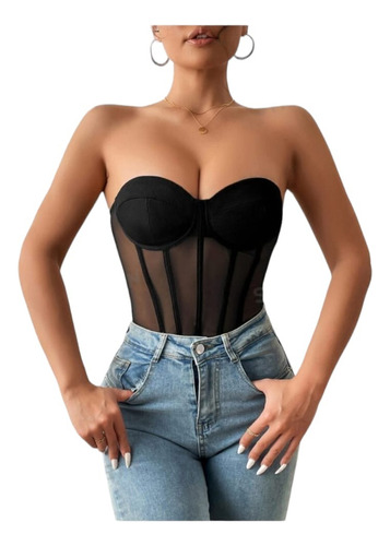  Corsetts Bae Body Tubo De Malla Bustier