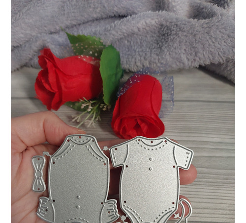 Faquinha Corte Eva Papel Scrap Relevo Body Roupa Bebe