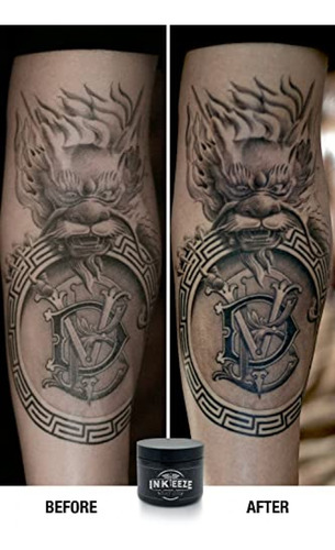 Imagen 2 de 9 de Tinta Para Tatuaje Ungento De Tatuaje Negro Ink-eeze Para Ar