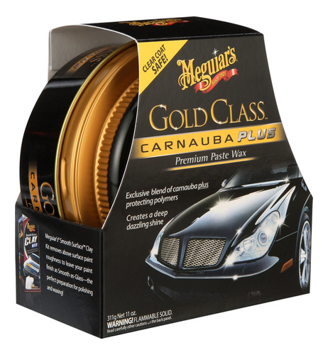 Cera Meguiar's Gold Class Carnauba Plus Paste Wax - 11 Oz
