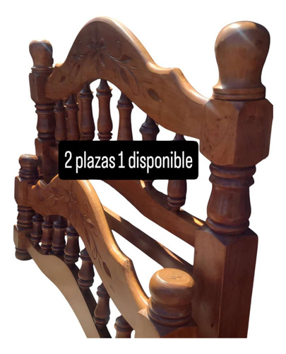 Cama 2 Plazas Flor Algarrobo Premium