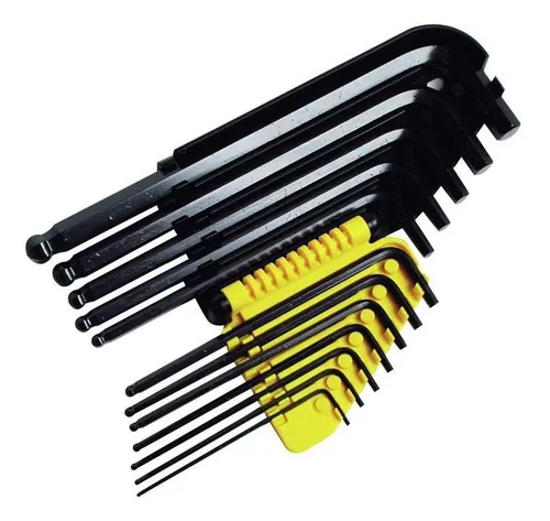 Juego Llaves Bristol Hexagonal Pulgadas 12 Piezas Stanley