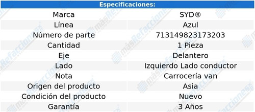 Terminal Dirección Delantera Izq E-150 92-06 Azul Línea