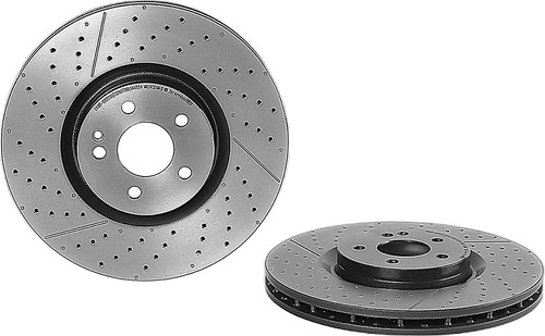 Juego 2 Discos Ventilados Delanteros Gla45 Amg 17/18 Brembo