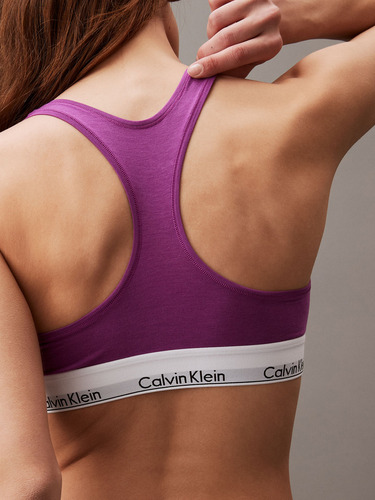 Bralette Modern Cotton Morado Calvin Klein