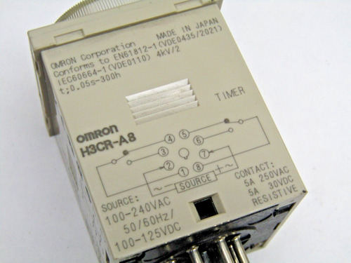 Omron H3cr-a8 0-30 Sec Timer Relay **used** Jje